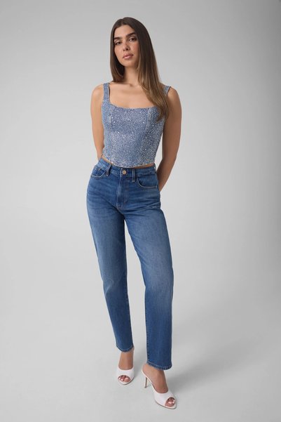 Guess Gala Women Denim Bustier
