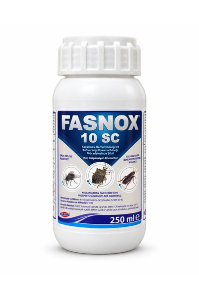 Safa Tarım Fasnox 10 SC 250 ml Kahverengi Kokarca, Karasinek ve Hamamböceği İ...
