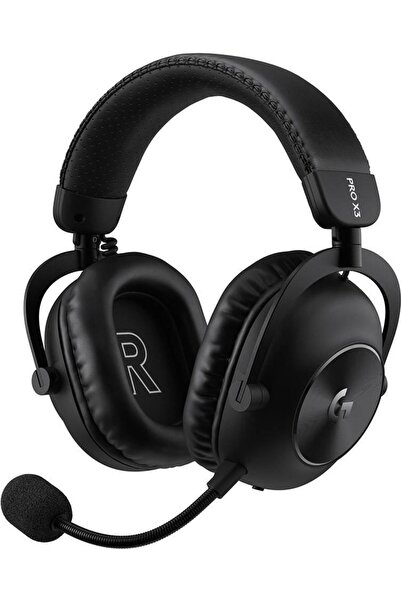 logitech Căști de gaming G PRO X3 LIGHTSPEED, AUX de 3.5mm, Bluetooth, Bateri...