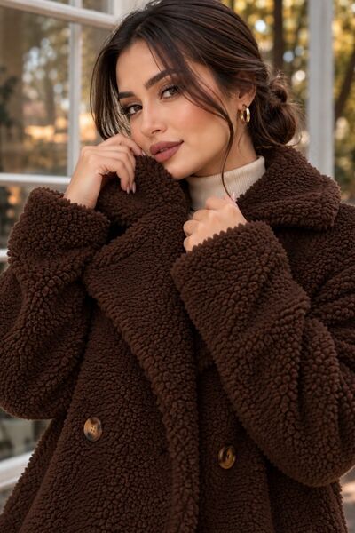HİRAMİR Kadın Fleto Cepli Peluş Mont kaban KS2624