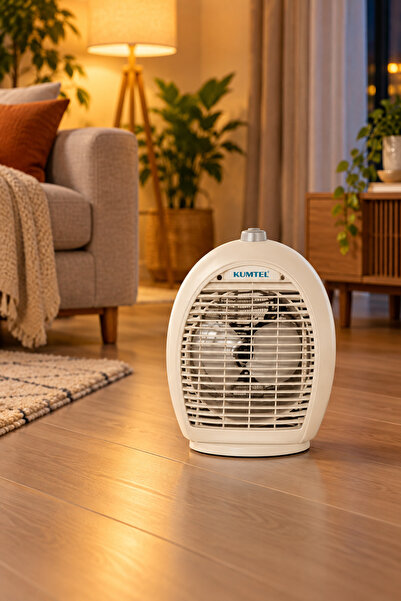KUMTEL Turbo Fan Heater 2000W with Cool Air, 2 Heat Settings, Thermal Safety ...