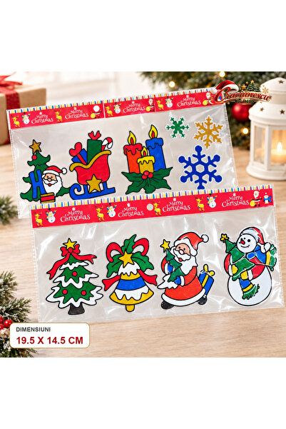 Craciunescu By DBR Christmas Decorative Sticker 19.5 x 14.5 cm, Colorful Fest...