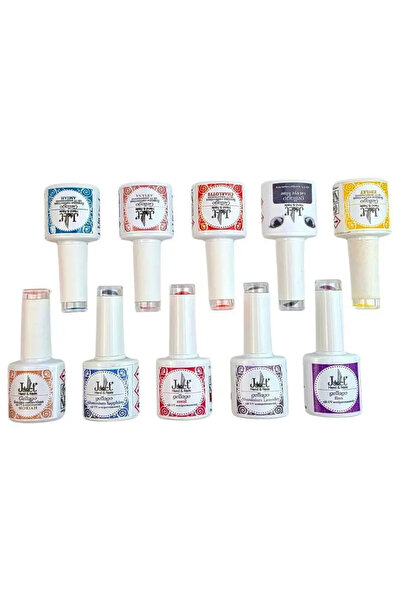 Janet Hand&Nails Set Ojă Semi permanentă 10 Culori x 7ml – Set nr. 4