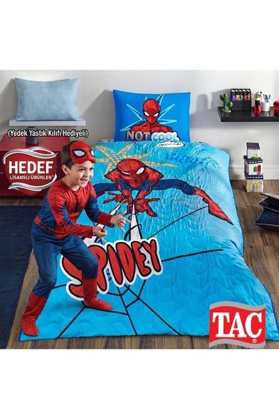 Hedef Lisanslı Ürünler Hediyeli Lisanslı Spiderman Thwip Pamuk Complete Set T...