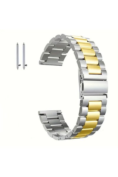 WSSHE Δίχρωμο Μεταλλικό Βραχιόλι 20mm – Ματ Φινίρισμα & Σύστημα Εύκολης Αλλαγής.