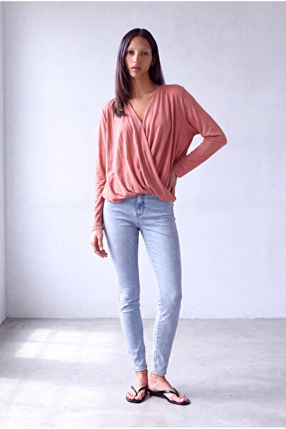 WESTMARK LONDON Dusty Rose Melange Women's Dusty Rose Melange Viscose Blend V...