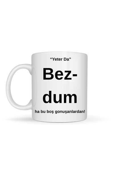 ASTRALTECH Dosadno mi je - šolja sa pisanim dizajnom, model 204, keramička šo...