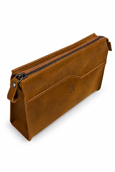 SANAT LEATHER Geantă pentru bărbați Ares Model, 100% din piele de vacă autent...