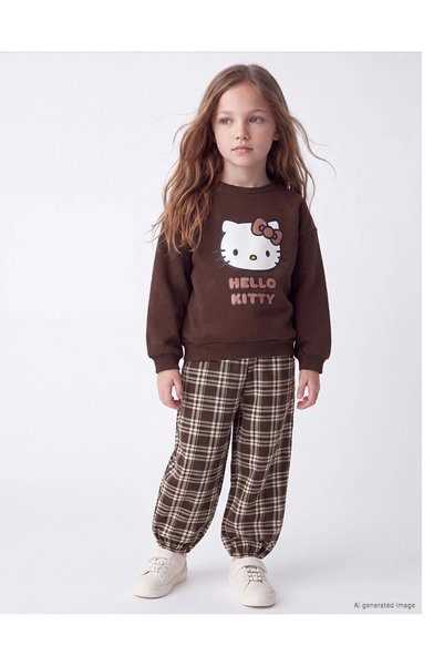 LC Waikiki Set pentru fete LCW Kids maro cu imprimeu Hello Kitty