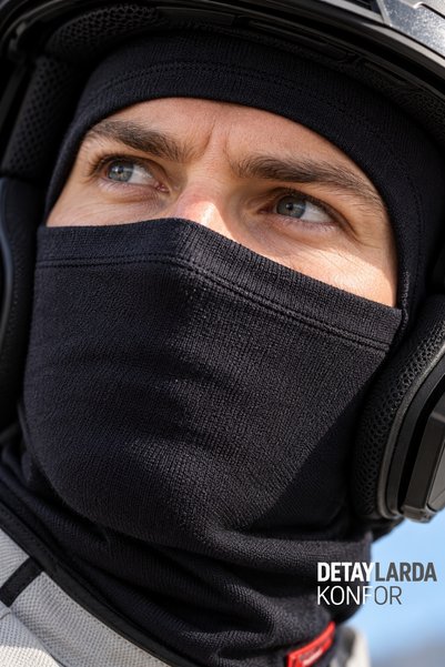 Motobros Balaclava termică Mască termică pentru zăpadă BS-1 Mască pentru zăpadă pentru motocicliști Guler termic pentru gât sub cască Unisex Negru