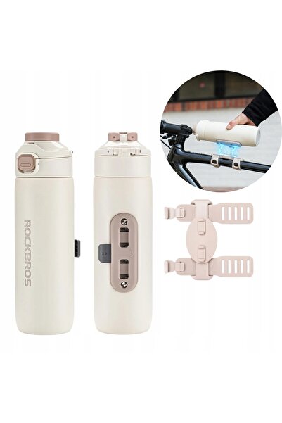 ROCKBROS Termos cu suport magnetic și curea de prindere 700ml - Bej