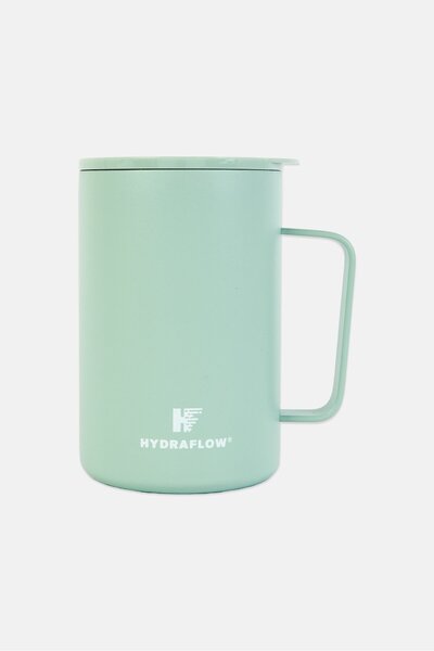 Hydraflow Stainless Steel Double Wall Insulated Mug 500ml, Sage Green