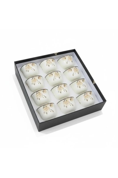 Generic 12-Piece Flashlight Set with Beige Rose Pattern
