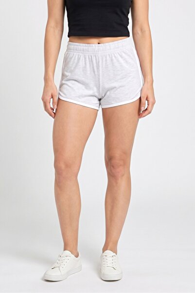 Sinsay Women Heather Basic Shorts, Grey
