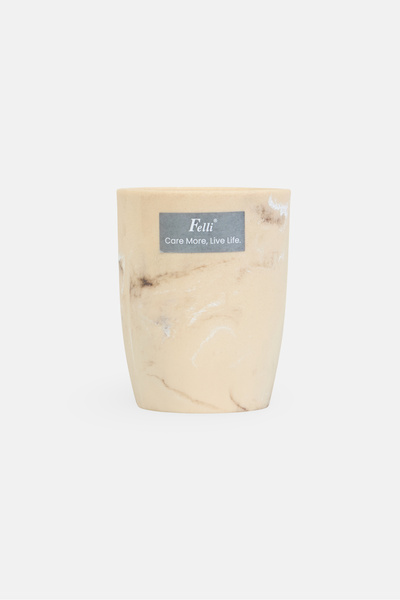 Felli Marble Toothbrush Holder, Beige