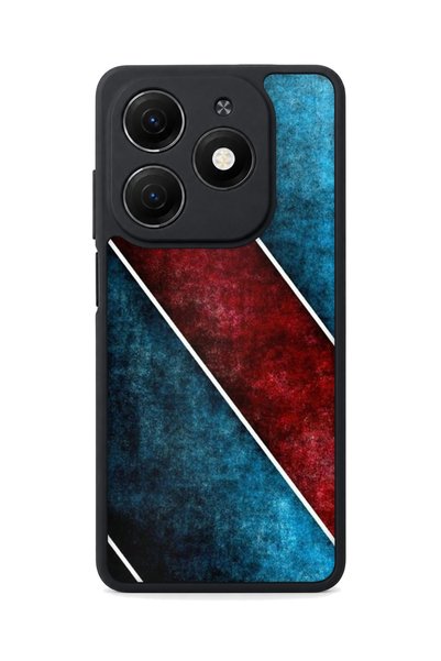 TECNO Spark 20 Compatible Printed, Matte Black, Soft Silicone, Protective, Sh...