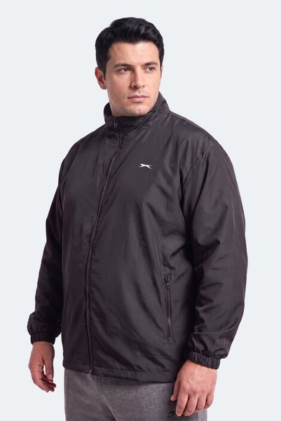 Slazenger Raren Jmb Men's Plus Size Black Raincoat