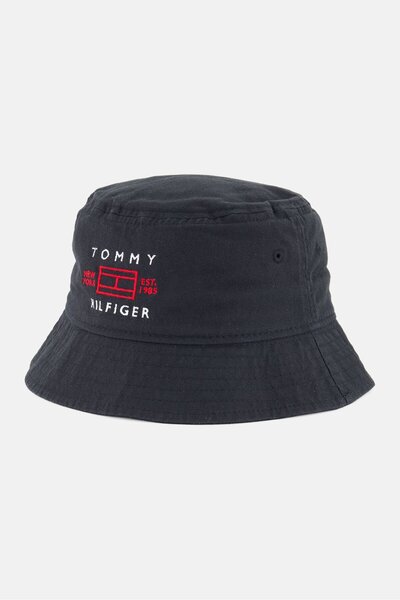 Tommy Hilfiger Women Embroidered Logo Bucket Hat, Black