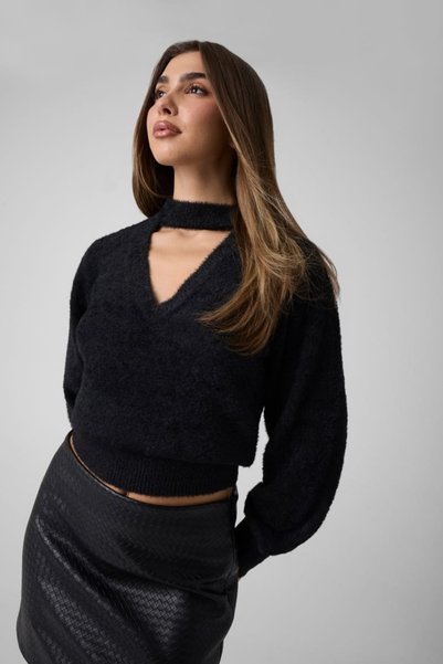 Guess Jet Black A996 Kadın Sweat W6Br74Z1761-Jblk Siyah