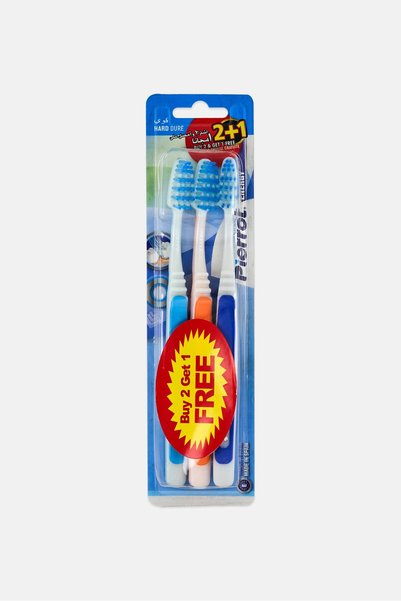 Pierrot Hard Dure 2 And 1 Toothbrush, Assorted