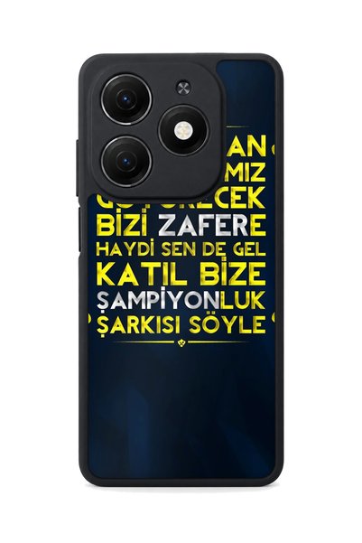 TECNO Spark 20 Compatible Printed, Matte Black, Soft Silicone, Protective, Sh...