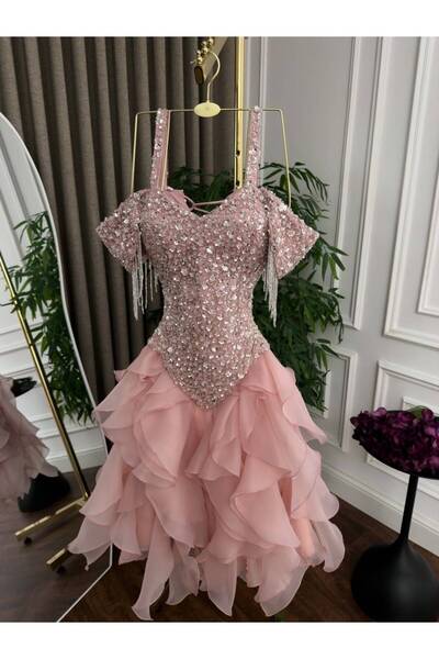 Al-Hanouf Fashion فستان ميد ملكي
