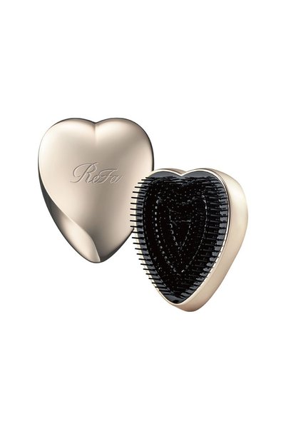 ReFa Heart Brush Kalp Saç Fırçası Şampanya Gold Taşınabilir Kapaklı