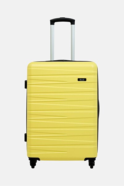 Rock 24 Inch Hard Shell Seattle Check In Spinner Luggage, Yellow