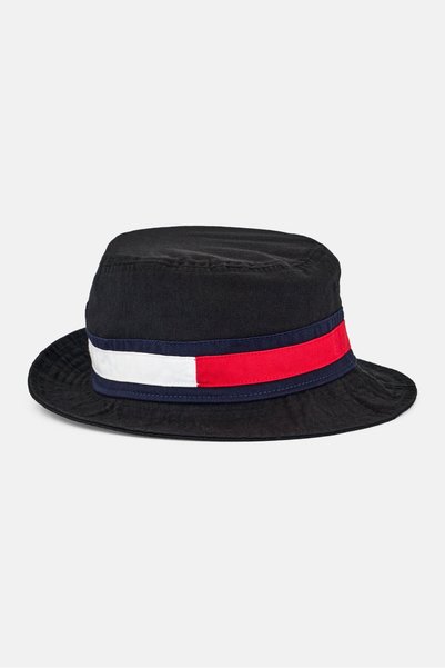 Tommy Hilfiger Men Brand Logo Bucket Hat, Black