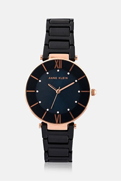 Anne Klein Women AK3266NVRG Analog Ceramic Watch 32 mm, Blue