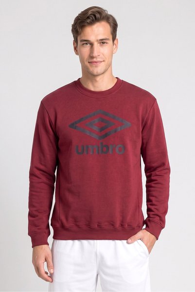 UMBRO Men Sportswear Fit Long Sleeve Outdoor Hoodie, Burgundy