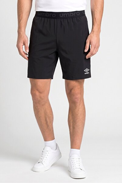 UMBRO Men Sportswear Fit Brand Logo Training Shorts, Black