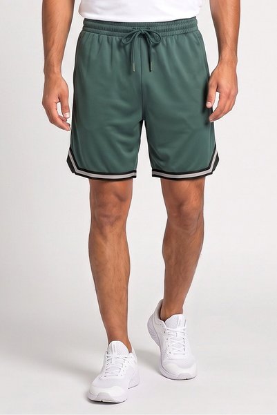RBX Men Sportswear Fit Basketball Shorts, Green