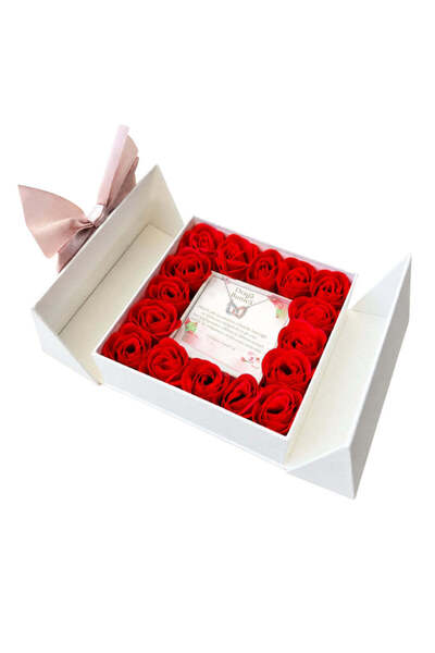 OEM Cadou pentru Bunică de la Nepot – Colier „Inimi Bicolore”, Cutie Florală ...