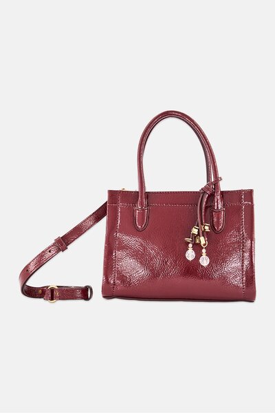 Sam Edelman Women Textured Handbag, Maroon