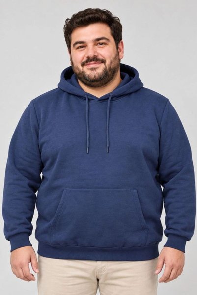 Mariposa Secret Men's oversized three-thread fleece-lined hooded winter sweat...
