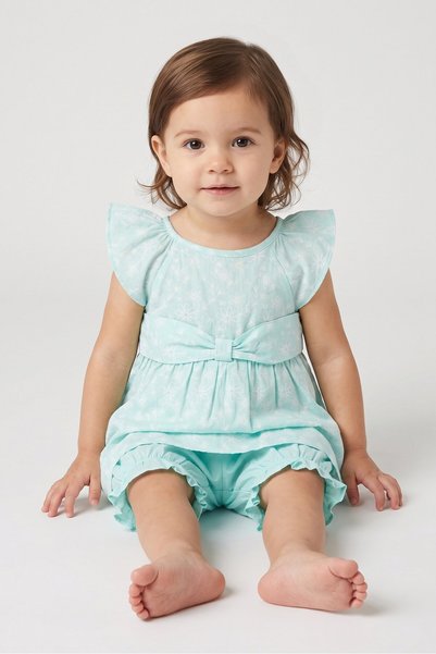 Penelope Mack Toddlers Girl 2 Pcs Floral Top And Short Set, Multicolor