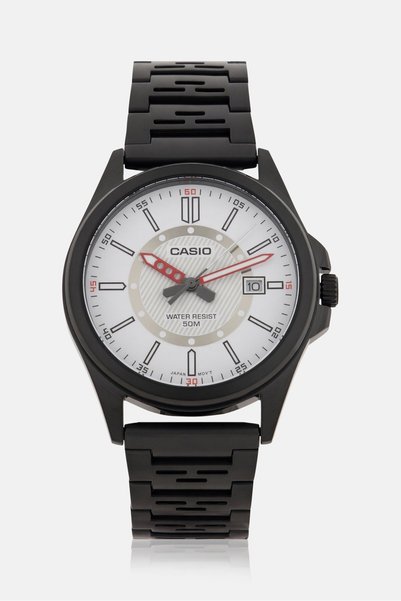 Casio Men MTP-E700B-7EVDF Stainless Steel Analog Watch 40 mm, Black