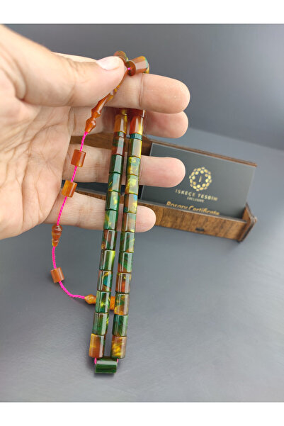 İskeçe Tesbih Prayer Beads - Multicolor - Natural Stone
