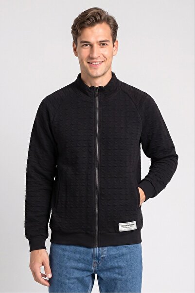 The Giving Movement Men Textured Softshell Jacket, Black
