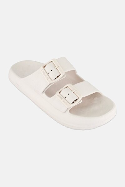 SKECHERS Men Arch Fit Horizonl-Heatwave Slip On Slides, White