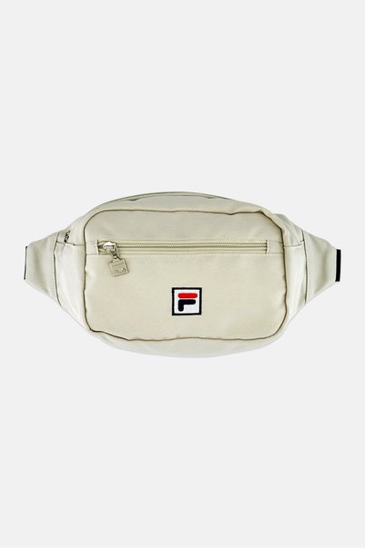 FILA Men Embroidered Logo Fanny Pack, Cream