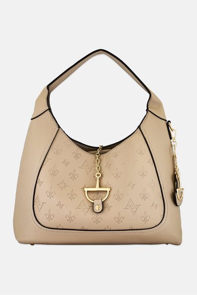Adrienne Vittadini Women Brand Logo Tote Bag, Beige