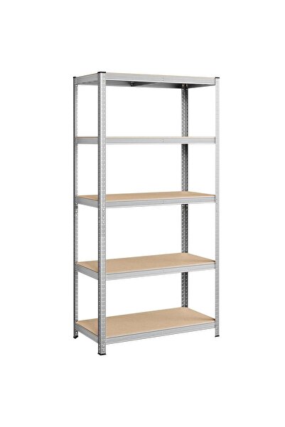 SONGMICS Raft metalic de depozitare, cu rafturi din MDF, 5 rafturi, max. 600 ...