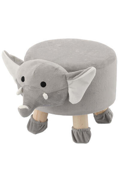 MyOfficeShop Taburet pentru copii, 28x25cm, maxim 50kg, model elefant