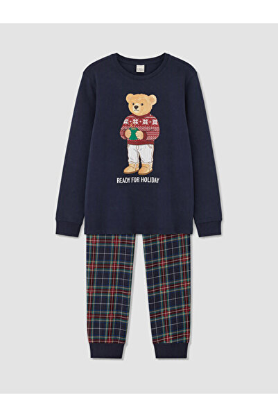 LC Waikiki Sparkling Choices from Shining Store Cute Bear Printed Boys' Pajam...