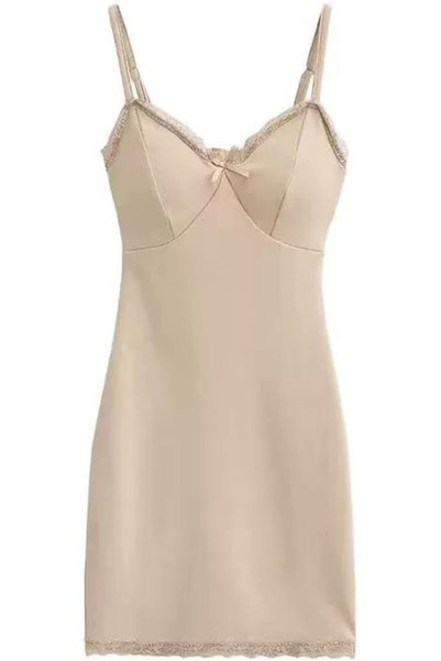 Boolygo Slip Dress for Women Lace Trim Nightgown