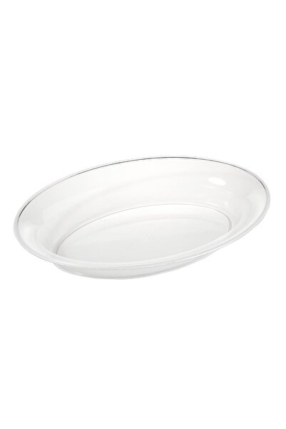 OEM Platou Oval Adânc din Plastic Transparent 41x28x6 cm, Reutilizabil și Rel...