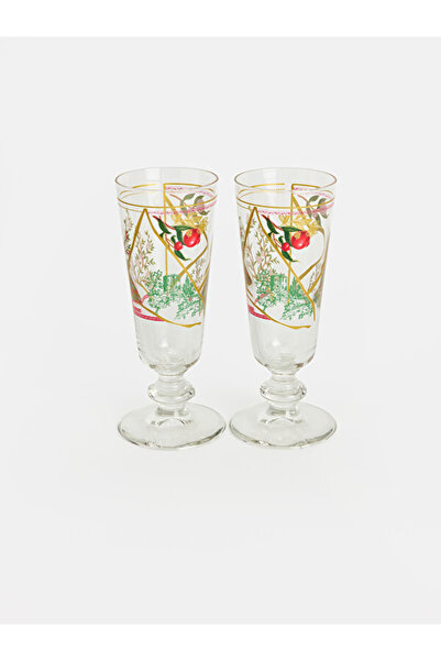 LC Waikiki Quality Parts from Çelebi Store 2-Piece Printed Glass Water Cup 180 ml