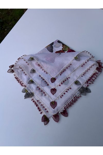 REYYAN Hand Work Needlepointed Square Writing 100X100 cm Handcrafted